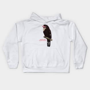 Dusky Broadbill | Corydon sumatranus Kids Hoodie